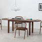 Modern Style Dining Oval Table Dining Wooden Table for Restaurant with Wood Legs Walnut 70.9"L x 31.5"W x 29.5"H Without Chairs Clearhalo 'Dining Tables & Seating' 'Dining Tables' 'dining_table' 'furn' 'furn_dining_table' 'Furniture' 'furniture_dining_table' 'Kitchen & Dining Furniture' 'kitchen' 'kitchen_dining_table' 4791975