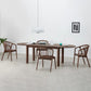 Modern Style Dining Oval Table Dining Wooden Table for Restaurant with Wood Legs Walnut 86.6"L x 35.4"W x 29.5"H Without Chairs Clearhalo 'Dining Tables & Seating' 'Dining Tables' 'dining_table' 'furn' 'furn_dining_table' 'Furniture' 'furniture_dining_table' 'Kitchen & Dining Furniture' 'kitchen' 'kitchen_dining_table' 4791977