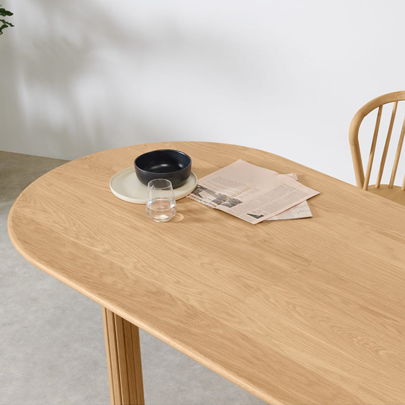 Modern Style Dining Oval Table Dining Wooden Table for Restaurant with Wood Legs Clearhalo 'Dining Tables & Seating' 'Dining Tables' 'dining_table' 'furn' 'furn_dining_table' 'Furniture' 'furniture_dining_table' 'Kitchen & Dining Furniture' 'kitchen' 'kitchen_dining_table' 4791979
