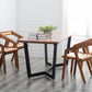 Pine Wood Top Dining Table Rectangle Industrial Table with Trestle Base 70.9"L x 31.5"W x 29.5"H Clearhalo 'Dining Tables & Seating' 'Dining Tables' 'dining_table' 'Furniture' 'furniture_dining_table' 'Kitchen & Dining Furniture' 'kitchen' 'kitchen_dining_table' 4791994