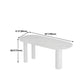 Modern Stone Top Oval Dinette Table Wood Tripod Base Dining Table in White Clearhalo 'Dining Tables & Seating' 'Dining Tables' 'dining_table' 'furn' 'furn_dining_table' 'Furniture' 'furniture_dining_table' 'Kitchen & Dining Furniture' 'kitchen' 'kitchen_dining_table' 4792075