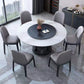 Modern Rubberwood Home Table Round Pedestal Convertible Dining Table Clearhalo 'Dining Tables & Seating' 'Dining Tables' 'dining_table' 'furn' 'furn_dining_table' 'Furniture' 'furniture_dining_table' 'Kitchen & Dining Furniture' 'kitchen' 'kitchen_dining_table' 4792103