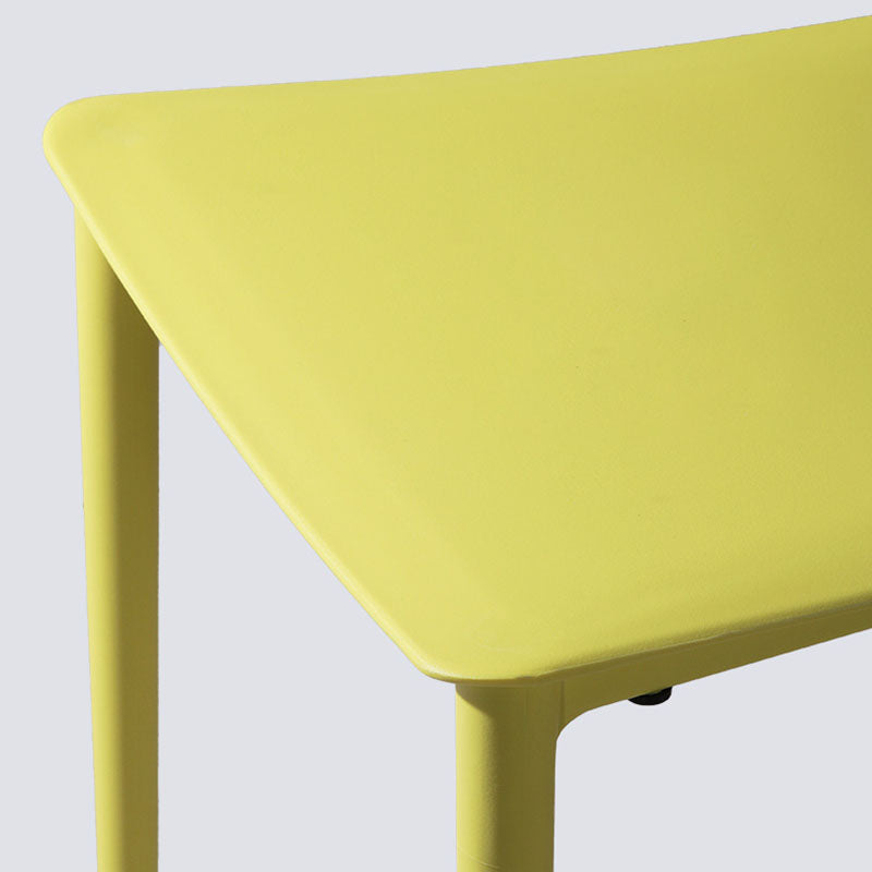 Contemporary Stackable Chairs Open Back Kitchen Armless Chair with Plastic Legs Clearhalo 'Dining Chairs' 'Dining Tables & Seating' 'dining_chair' 'furn' 'furn_dining_chair' 'Furniture' 'furniture_dining_chair' 'Kitchen & Dining Furniture' 4792121