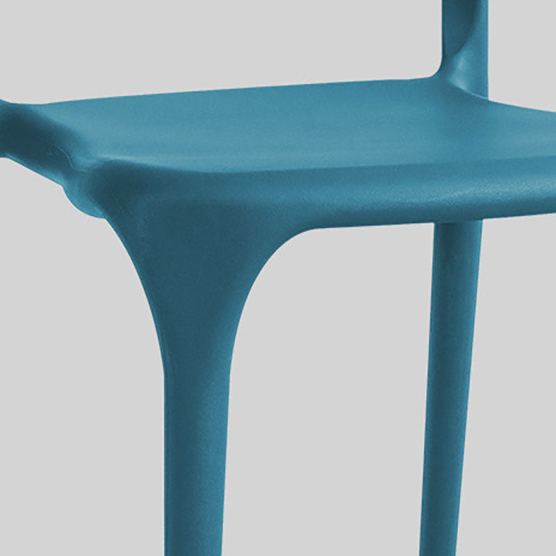 Contemporary Chairs Open Back Kitchen Armless Chair with Plastic Legs Clearhalo 'Dining Chairs' 'Dining Tables & Seating' 'dining_chair' 'furn' 'furn_dining_chair' 'Furniture' 'furniture_dining_chair' 'Kitchen & Dining Furniture' 4792158