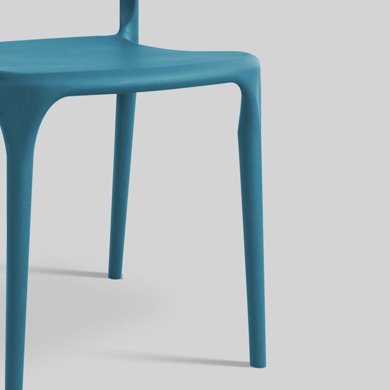 Contemporary Chairs Open Back Kitchen Armless Chair with Plastic Legs Clearhalo 'Dining Chairs' 'Dining Tables & Seating' 'dining_chair' 'furn' 'furn_dining_chair' 'Furniture' 'furniture_dining_chair' 'Kitchen & Dining Furniture' 4792159