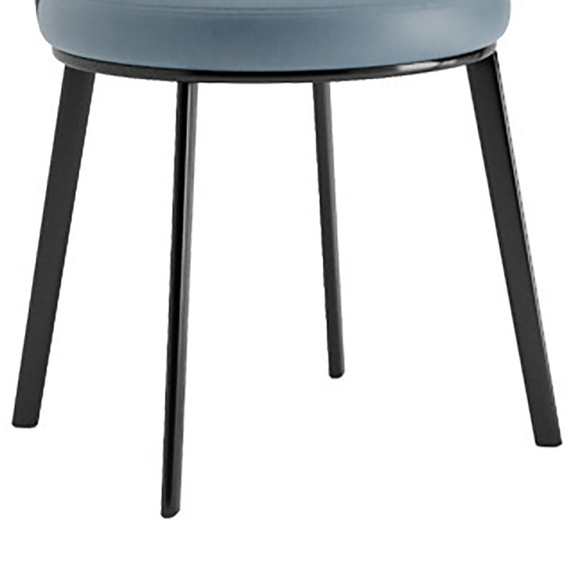 Contemporary Faux Leather Side Chair for Home Armless Solid Back Chair Clearhalo 'Dining Chairs' 'Dining Tables & Seating' 'dining_chair' 'furn' 'furn_dining_chair' 'Furniture' 'furniture_dining_chair' 'Kitchen & Dining Furniture' 4792181