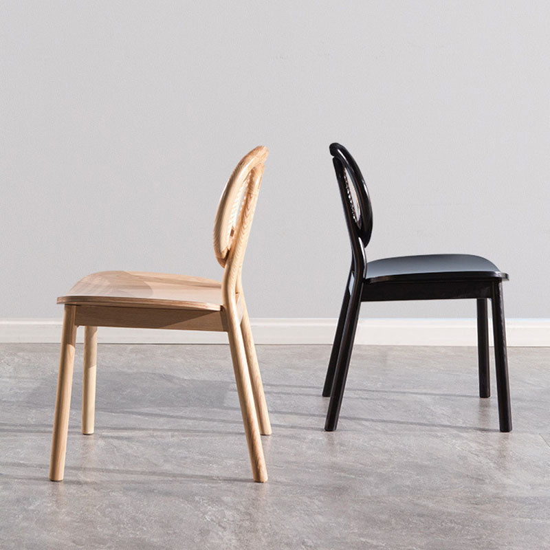 Contemporary Style Wood Dining Chair Armless Side Chairs for Restaurant Clearhalo 'Dining Chairs' 'Dining Tables & Seating' 'dining_chair' 'furn' 'furn_dining_chair' 'Furniture' 'furniture_dining_chair' 'Kitchen & Dining Furniture' 4792195