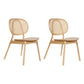 Contemporary Style Wood Dining Chair Armless Side Chairs for Restaurant Wood 2 Piece Set Clearhalo 'Dining Chairs' 'Dining Tables & Seating' 'dining_chair' 'furn' 'furn_dining_chair' 'Furniture' 'furniture_dining_chair' 'Kitchen & Dining Furniture' 4792201