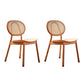Contemporary Style Wood Dining Chair Armless Side Chairs for Restaurant Walnut 2 Piece Set Clearhalo 'Dining Chairs' 'Dining Tables & Seating' 'dining_chair' 'furn' 'furn_dining_chair' 'Furniture' 'furniture_dining_chair' 'Kitchen & Dining Furniture' 4792206