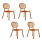 Contemporary Style Wood Dining Chair Armless Side Chairs for Restaurant Walnut 4 Piece Set Clearhalo 'Dining Chairs' 'Dining Tables & Seating' 'dining_chair' 'furn' 'furn_dining_chair' 'Furniture' 'furniture_dining_chair' 'Kitchen & Dining Furniture' 4792208