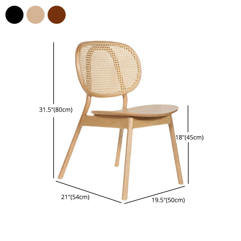 Contemporary Style Wood Dining Chair Armless Side Chairs for Restaurant Clearhalo 'Dining Chairs' 'Dining Tables & Seating' 'dining_chair' 'furn' 'furn_dining_chair' 'Furniture' 'furniture_dining_chair' 'Kitchen & Dining Furniture' 4792211