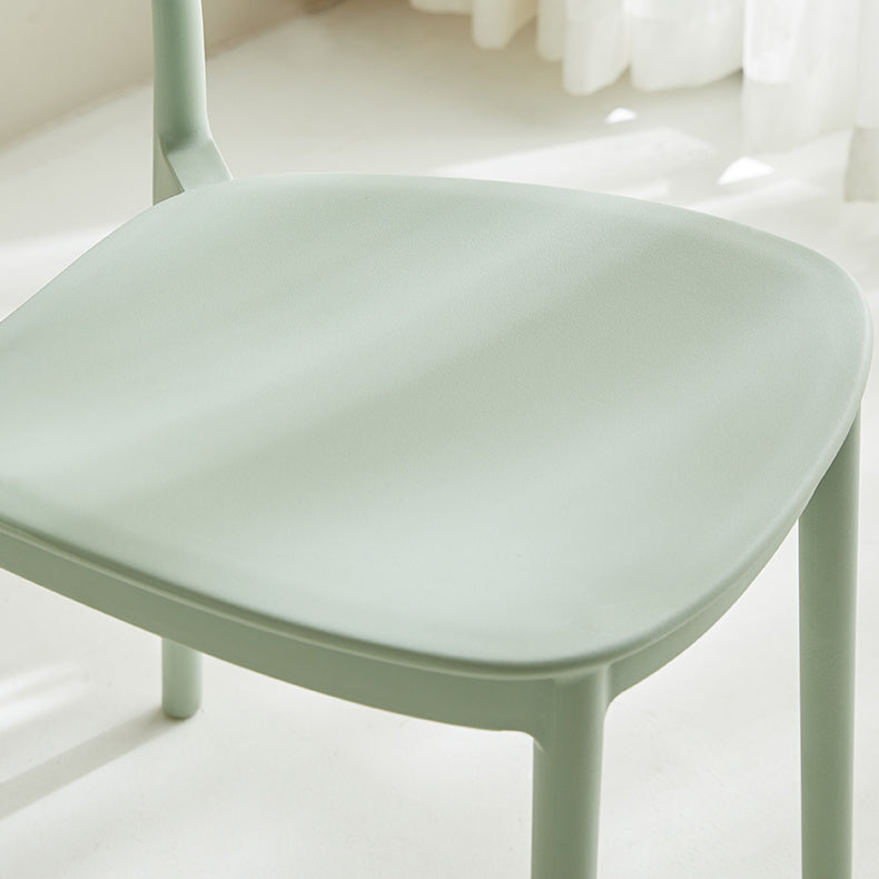 Scandinavian Plastic Kitchen Dining Side Chair Open Back Chair Clearhalo 'Dining Chairs' 'Dining Tables & Seating' 'dining_chair' 'furn' 'furn_dining_chair' 'Furniture' 'furniture_dining_chair' 'Kitchen & Dining Furniture' 4792223