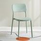 Scandinavian Plastic Kitchen Dining Side Chair Open Back Chair Green 1 Piece Clearhalo 'Dining Chairs' 'Dining Tables & Seating' 'dining_chair' 'furn' 'furn_dining_chair' 'Furniture' 'furniture_dining_chair' 'Kitchen & Dining Furniture' 4792239
