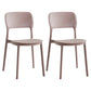 Scandinavian Plastic Kitchen Dining Side Chair Open Back Chair Camel 2 Piece Set Clearhalo 'Dining Chairs' 'Dining Tables & Seating' 'dining_chair' 'furn' 'furn_dining_chair' 'Furniture' 'furniture_dining_chair' 'Kitchen & Dining Furniture' 4792243
