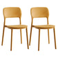 Scandinavian Plastic Kitchen Dining Side Chair Open Back Chair Ginger 2 Piece Set Clearhalo 'Dining Chairs' 'Dining Tables & Seating' 'dining_chair' 'furn' 'furn_dining_chair' 'Furniture' 'furniture_dining_chair' 'Kitchen & Dining Furniture' 4792246