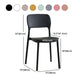 Scandinavian Plastic Kitchen Dining Side Chair Open Back Chair Clearhalo 'Dining Chairs' 'Dining Tables & Seating' 'dining_chair' 'furn' 'furn_dining_chair' 'Furniture' 'furniture_dining_chair' 'Kitchen & Dining Furniture' 4792248