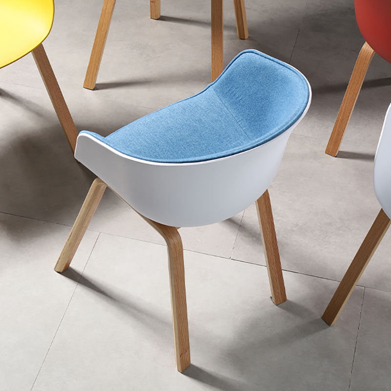 Contemporary Style Dining Chair Arm Side Chairs with Wooden Legs Clearhalo 'Dining Chairs' 'Dining Tables & Seating' 'dining_chair' 'Furniture' 'furniture_dining_chair' 'Kitchen & Dining Furniture' 4792268