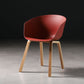 Contemporary Style Dining Chair Arm Side Chairs with Wooden Legs Dark Red 1 Piece Clearhalo 'Dining Chairs' 'Dining Tables & Seating' 'dining_chair' 'Furniture' 'furniture_dining_chair' 'Kitchen & Dining Furniture' 4792280