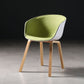 Contemporary Style Dining Chair Arm Side Chairs with Wooden Legs Green 1 Piece Clearhalo 'Dining Chairs' 'Dining Tables & Seating' 'dining_chair' 'Furniture' 'furniture_dining_chair' 'Kitchen & Dining Furniture' 4792289