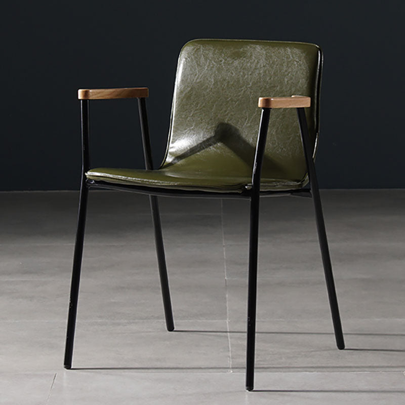 Industrial Style Chair Kitchen Arm Side Chairs with Metal Legs Clearhalo 'Dining Chairs' 'Dining Tables & Seating' 'dining_chair' 'furn' 'furn_dining_chair' 'Furniture' 'furniture_dining_chair' 'Kitchen & Dining Furniture' 4792329