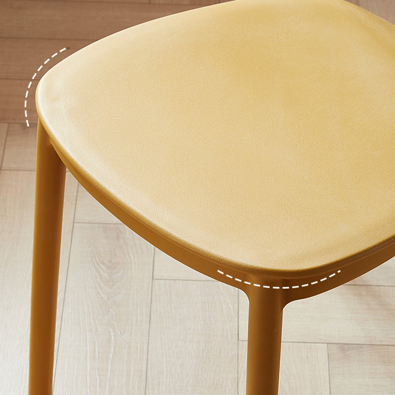 Scandinavian Plastic Stacking Dining Chairs Armless Open Back Chairs Clearhalo 'Dining Chairs' 'Dining Tables & Seating' 'dining_chair' 'furn' 'furn_dining_chair' 'Furniture' 'furniture_dining_chair' 'Kitchen & Dining Furniture' 4792370