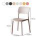 Scandinavian Plastic Stacking Dining Chairs Armless Open Back Chairs Clearhalo 'Dining Chairs' 'Dining Tables & Seating' 'dining_chair' 'furn' 'furn_dining_chair' 'Furniture' 'furniture_dining_chair' 'Kitchen & Dining Furniture' 4792387