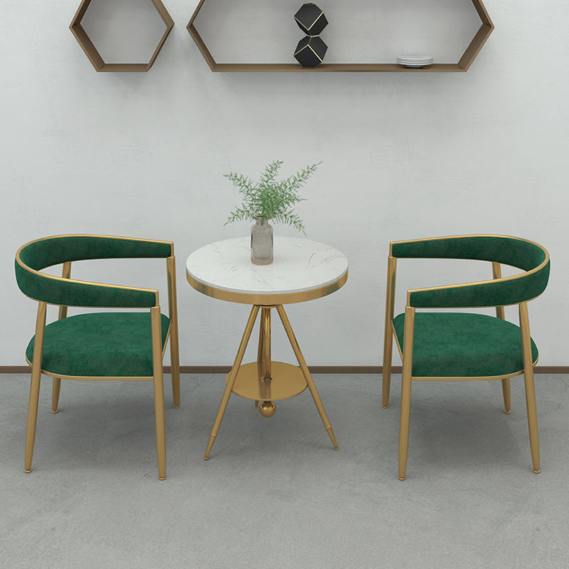 Scandinavian Upholstered Linen Fabric Dining Chair Open Back Side Chairs Clearhalo 'Dining Chairs' 'Dining Tables & Seating' 'dining_chair' 'furn' 'furn_dining_chair' 'Furniture' 'furniture_dining_chair' 'Kitchen & Dining Furniture' 4792388