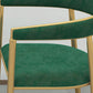 Scandinavian Upholstered Linen Fabric Dining Chair Open Back Side Chairs Clearhalo 'Dining Chairs' 'Dining Tables & Seating' 'dining_chair' 'furn' 'furn_dining_chair' 'Furniture' 'furniture_dining_chair' 'Kitchen & Dining Furniture' 4792399