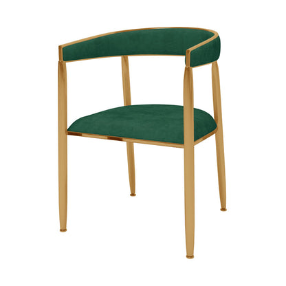 Scandinavian Upholstered Linen Fabric Dining Chair Open Back Side Chairs Green 1 Piece Clearhalo 'Dining Chairs' 'Dining Tables & Seating' 'dining_chair' 'furn' 'furn_dining_chair' 'Furniture' 'furniture_dining_chair' 'Kitchen & Dining Furniture' 4792406