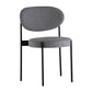 Minimalist Design Upholstered Dining Chairs Open Back Side Chair for Home Grey 1 Piece Clearhalo 'Dining Chairs' 'Dining Tables & Seating' 'dining_chair' 'furn' 'furn_dining_chair' 'Furniture' 'furniture_dining_chair' 'Kitchen & Dining Furniture' 4792417