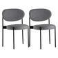 Minimalist Design Upholstered Dining Chairs Open Back Side Chair for Home Grey 2 Piece Set Clearhalo 'Dining Chairs' 'Dining Tables & Seating' 'dining_chair' 'furn' 'furn_dining_chair' 'Furniture' 'furniture_dining_chair' 'Kitchen & Dining Furniture' 4792418