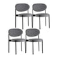 Minimalist Design Upholstered Dining Chairs Open Back Side Chair for Home Grey 4 Piece Set Clearhalo 'Dining Chairs' 'Dining Tables & Seating' 'dining_chair' 'furn' 'furn_dining_chair' 'Furniture' 'furniture_dining_chair' 'Kitchen & Dining Furniture' 4792420