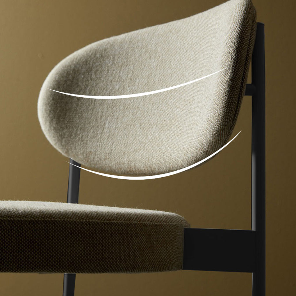 Minimalist Design Upholstered Dining Chairs Open Back Side Chair for Home Clearhalo 'Dining Chairs' 'Dining Tables & Seating' 'dining_chair' 'furn' 'furn_dining_chair' 'Furniture' 'furniture_dining_chair' 'Kitchen & Dining Furniture' 4792423