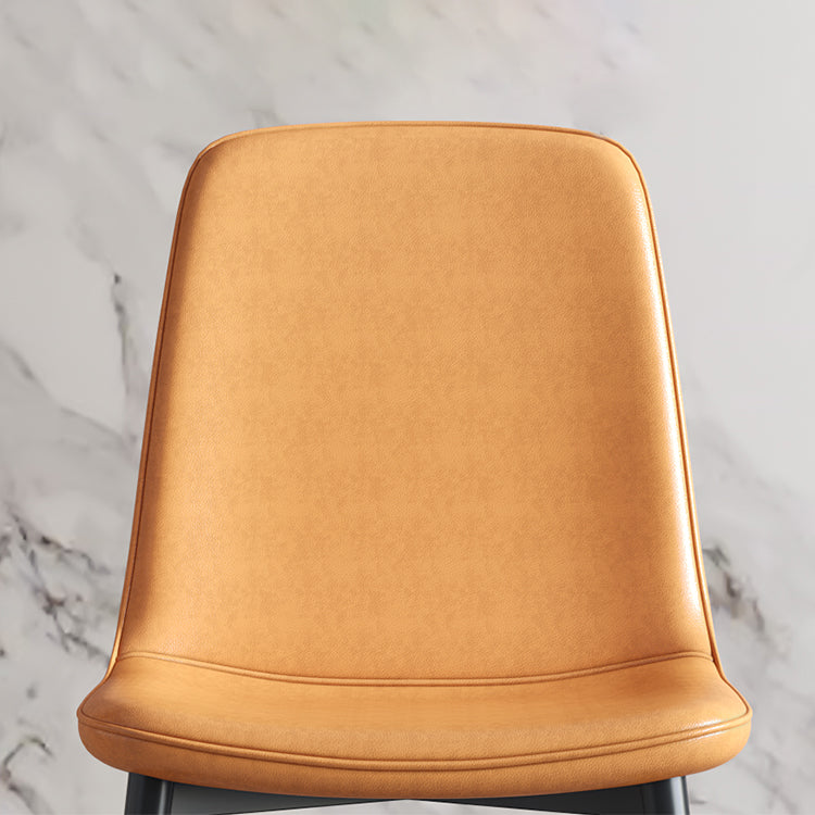 Contemporary Style Chair Kitchen Armless Chairs with Metal Legs Clearhalo 'Dining Chairs' 'Dining Tables & Seating' 'dining_chair' 'furn' 'furn_dining_chair' 'Furniture' 'furniture_dining_chair' 'Kitchen & Dining Furniture' 4792439