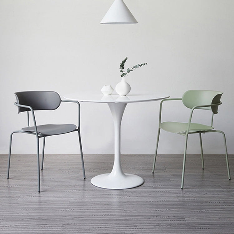 Contemporary Arm Plastic Side Chair for Home Open Back Side Chair Clearhalo 'Dining Chairs' 'Dining Tables & Seating' 'dining_chair' 'furn' 'furn_dining_chair' 'Furniture' 'furniture_dining_chair' 'Kitchen & Dining Furniture' 4792481