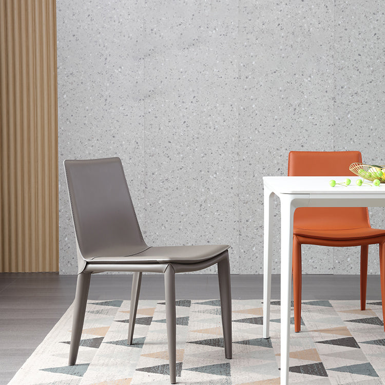 Contemporary Style Chair Kitchen Armless Chair with Metal Legs Clearhalo 'Dining Chairs' 'Dining Tables & Seating' 'dining_chair' 'Furniture' 'furniture_dining_chair' 'Kitchen & Dining Furniture' 4792498