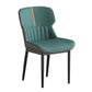 Contemporary Style Chair Kitchen Arm Side Chair with Metal Legs Peacock Blue 1 Piece Clearhalo 'Dining Chairs' 'Dining Tables & Seating' 'dining_chair' 'Furniture' 'furniture_dining_chair' 'Kitchen & Dining Furniture' 4792529