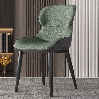 Contemporary Style Chair Kitchen Arm Side Chairs with Metal Legs Light Green 1 Piece Clearhalo 'Dining Chairs' 'Dining Tables & Seating' 'dining_chair' 'Furniture' 'furniture_dining_chair' 'Kitchen & Dining Furniture' 4792558