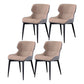 Contemporary Style Chair Kitchen Arm Side Chairs with Metal Legs Nude Set of 4 Clearhalo 'Dining Chairs' 'Dining Tables & Seating' 'dining_chair' 'Furniture' 'furniture_dining_chair' 'Kitchen & Dining Furniture' 4792566