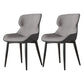 Contemporary Style Chair Kitchen Arm Side Chairs with Metal Legs Silver Gray Set of 2 Clearhalo 'Dining Chairs' 'Dining Tables & Seating' 'dining_chair' 'Furniture' 'furniture_dining_chair' 'Kitchen & Dining Furniture' 4792568