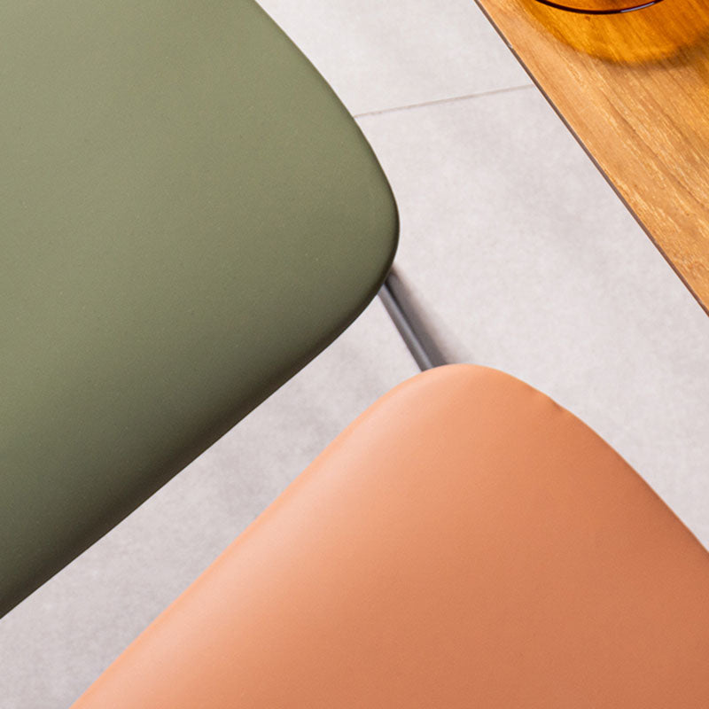 Industrial Style Chair Kitchen Armless Chair with Metal Legs Clearhalo 'Dining Chairs' 'Dining Tables & Seating' 'dining_chair' 'furn' 'furn_dining_chair' 'Furniture' 'furniture_dining_chair' 'Kitchen & Dining Furniture' 4792593