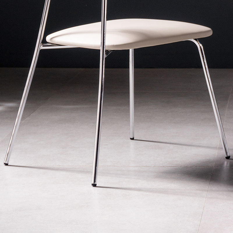 Industrial Style Chair Kitchen Armless Chair with Metal Legs Clearhalo 'Dining Chairs' 'Dining Tables & Seating' 'dining_chair' 'furn' 'furn_dining_chair' 'Furniture' 'furniture_dining_chair' 'Kitchen & Dining Furniture' 4792594