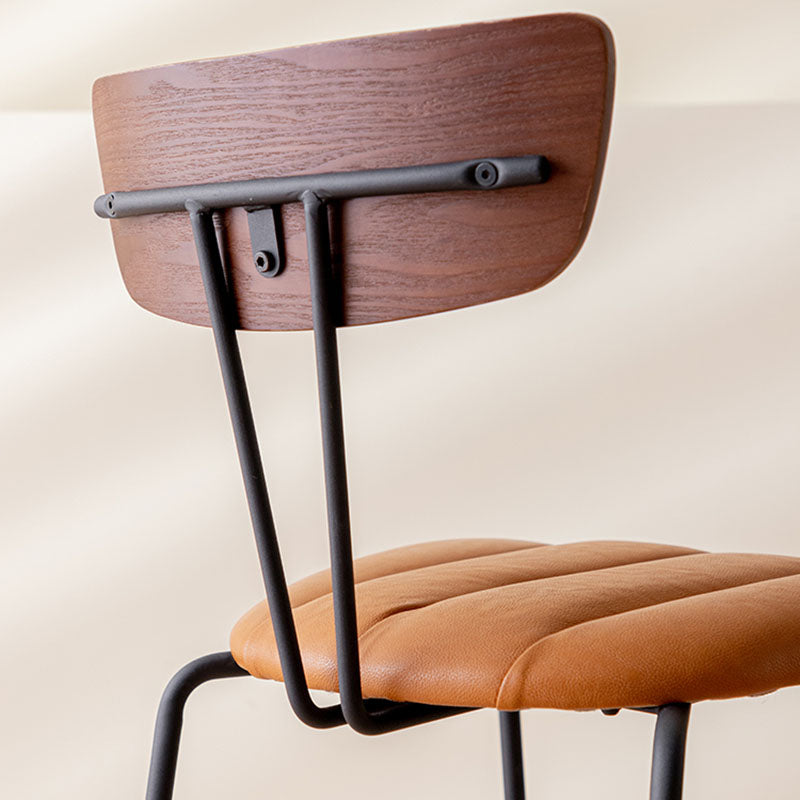 Industrial Dining Chair Kitchen Armless Chairs with Metal Legs Clearhalo 'Dining Chairs' 'Dining Tables & Seating' 'dining_chair' 'furn' 'furn_dining_chair' 'Furniture' 'furniture_dining_chair' 'Kitchen & Dining Furniture' 4792630