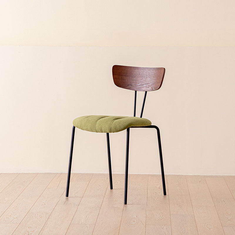 Industrial Dining Chair Kitchen Armless Chairs with Metal Legs Green 1 Piece Clearhalo 'Dining Chairs' 'Dining Tables & Seating' 'dining_chair' 'furn' 'furn_dining_chair' 'Furniture' 'furniture_dining_chair' 'Kitchen & Dining Furniture' 4792650