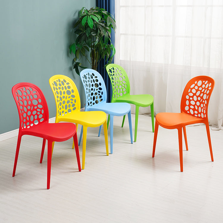 Nordic Dining Chair Plastic Dining Armless Chairs for Kitchen Clearhalo 'Dining Chairs' 'Dining Tables & Seating' 'dining_chair' 'Furniture' 'furniture_dining_chair' 'Kitchen & Dining Furniture' 4792670