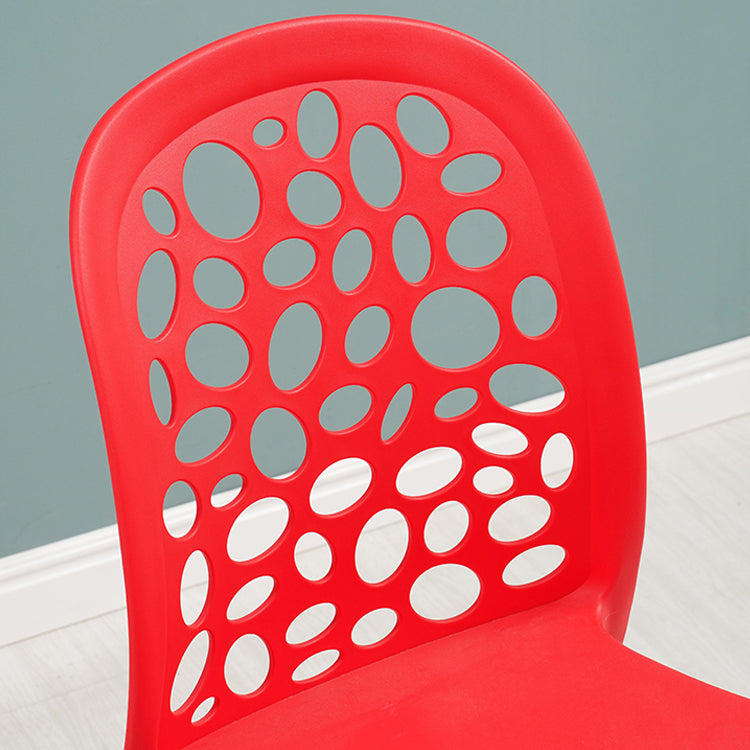 Nordic Dining Chair Plastic Dining Armless Chairs for Kitchen Clearhalo 'Dining Chairs' 'Dining Tables & Seating' 'dining_chair' 'Furniture' 'furniture_dining_chair' 'Kitchen & Dining Furniture' 4792673