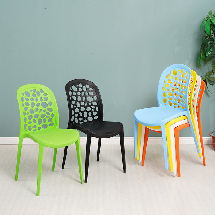Nordic Dining Chair Plastic Dining Armless Chairs for Kitchen Clearhalo 'Dining Chairs' 'Dining Tables & Seating' 'dining_chair' 'Furniture' 'furniture_dining_chair' 'Kitchen & Dining Furniture' 4792680
