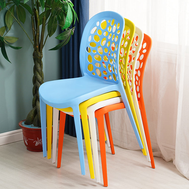 Nordic Dining Chair Plastic Dining Armless Chairs for Kitchen Clearhalo 'Dining Chairs' 'Dining Tables & Seating' 'dining_chair' 'Furniture' 'furniture_dining_chair' 'Kitchen & Dining Furniture' 4792684