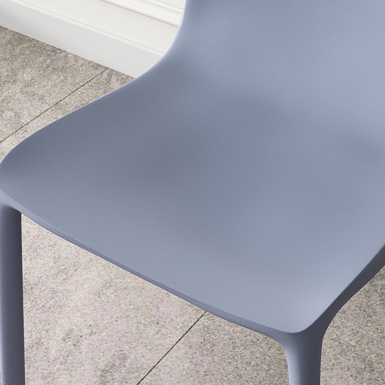Nordic Style Plastic Dining Chairs Kitchen Armless Dining Chairs Clearhalo 'Dining Chairs' 'Dining Tables & Seating' 'dining_chair' 'Furniture' 'furniture_dining_chair' 'Kitchen & Dining Furniture' 4792698