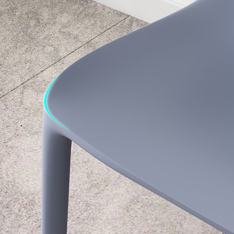 Nordic Style Plastic Dining Chairs Kitchen Armless Dining Chairs Clearhalo 'Dining Chairs' 'Dining Tables & Seating' 'dining_chair' 'Furniture' 'furniture_dining_chair' 'Kitchen & Dining Furniture' 4792702